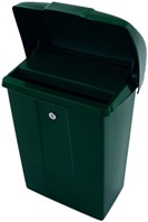 Brievenbus Vepa Bins met klep kunststof groen-2