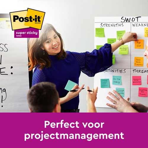 Memoblok 3M Post-it 655 76mmx127mm Super Sticky Oasis 5 stuks-1