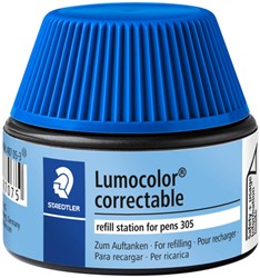 Viltstiftvulling Staedtler Lumocolor 305 non permanent correctable blauw