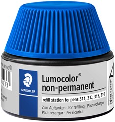 Viltstiftvulling Staedtler Lumocolor non-permanent 15ml blauw