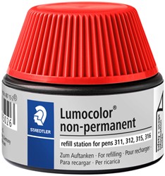 Viltstiftvulling Staedtler Lumocolor non-permanent 15ml rood