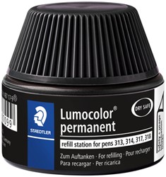 Viltstiftvulling Staedtler Lumocolor permanent 15ml zwart