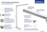 Vloerlamp MAUL Jet LED dimbaar hg 195 cm zilver-3