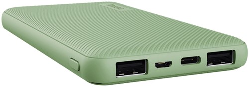 Powerbank Trust Primo 10.000 mAh eco groen