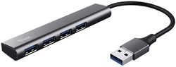 Hub Trust Halyx 4-port USB-A zilver