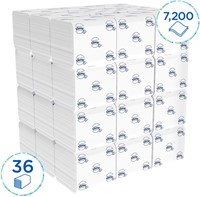 Toiletpapier Kleenex gevouwen tissues 2 laags 36x200stuks wit 8408-2