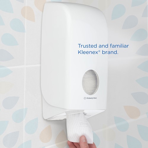 Toiletpapier Kleenex gevouwen 2-laags 110x186mm wit 8408-3