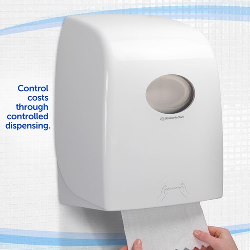 Handdoekroldispenser Kimberly Clark Aquarius wit 6959-2