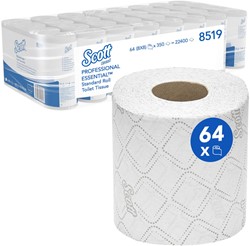 Toiletpapier Scott Essential 2-laags 350 vel wit 8519