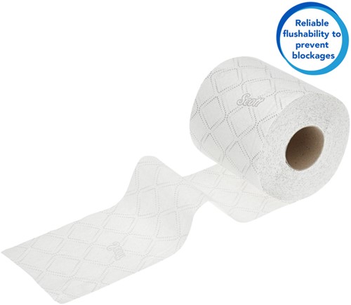 Toiletpapier Scott Essential 2-laags 350 vel wit 8519-2