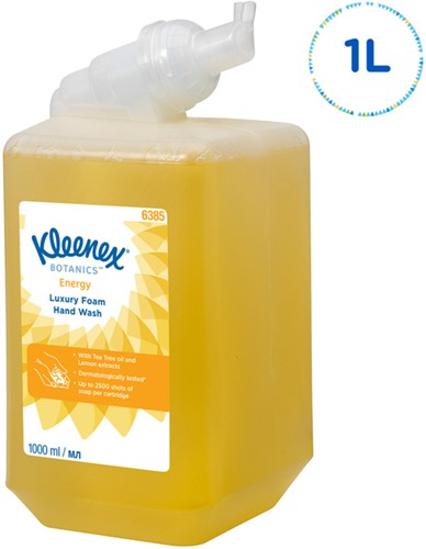 Handzeep Kleenex  Botanics foam geel 1liter 6385-2