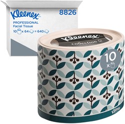 Facial tissues Kleenex 3-laags ovaal 10x64stuks wit 8826