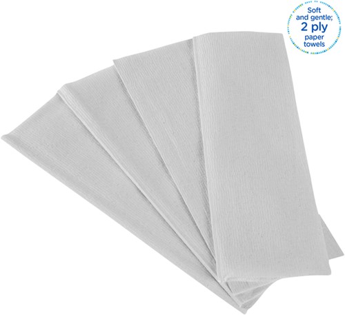 Handdoek Kleenex i-vouw 2-laags 21.5x31.8cm 15x124stuks wit  6778-1