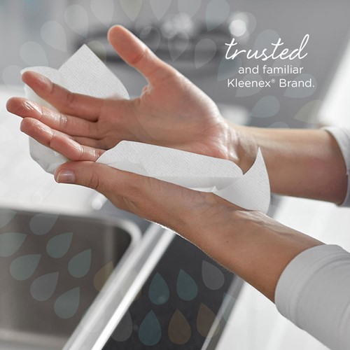 Handdoek Kleenex Ultra i-vouw 2-laags 215x318mm 15x124 vel wit 6778-4