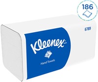 Handdoek Kleenex i-vouw 2-laags 21x21.5cm 15x186stuks wit 6789-3