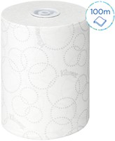 Handdoekrol Kleenex Ultra Slimroll 2-laags 100m wit 6781-3