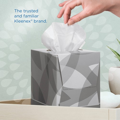 Facial tissues Kleenex 2-laags kubus 12x88stuks wit 8834-3