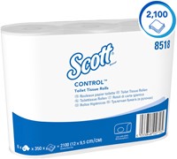 Toiletpapier Scott Control 3-laags 350vel wit 8518-3