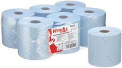 Poetspapier WypAll L10 1-laags 800 vel blauw 7255