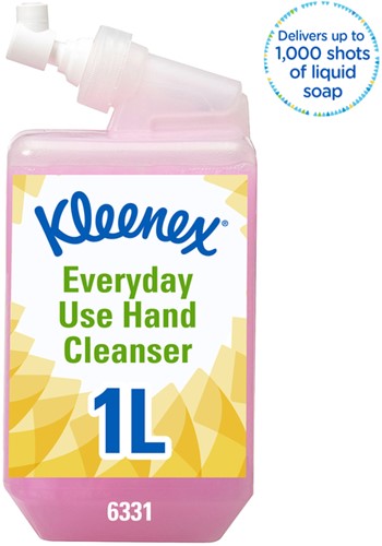 Handzeep Kleenex dagelijk gebruik roze 1 liter 6331-1