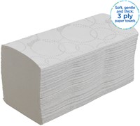 Handdoek Kleenex Ultra i-vouw 3-laags 21,5x31,8cm wit 15x96stuks 6710-1