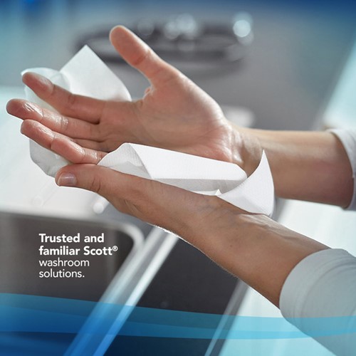 Handdoek Scott Control i-vouw 1-laags 215x315mm 15x212 vel wit 6663-4