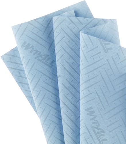 Poetsrol WypAll L10  1-laags 18,3cm106m 280vel blauw 6220-2