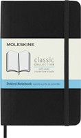 Notitieboek Moleskine pocket 90x140mm dots soft cover zwart