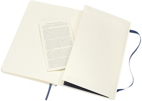 Notitieboek Moleskine large 130x210mm lijn soft cover sapphire blue-2