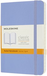 Notitieboek Moleskine pocket 90x140mm lijn soft cover hydrangea blue