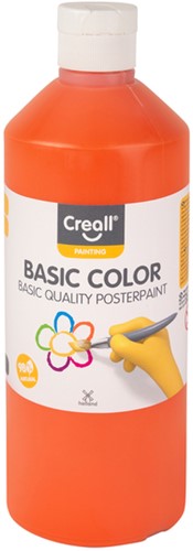 Plakkaatverf Creall basic oranje 500ml