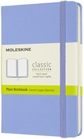 Notitieboek Moleskine pocket 90x140mm blanco hard cover hydrangea blue