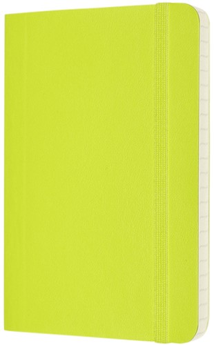 Notitieboek Moleskine pocket 90x140mm lijn soft cover lemon green-2