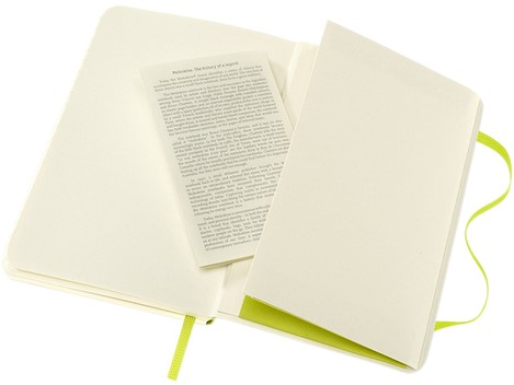 Notitieboek Moleskine pocket 90x140mm lijn soft cover lemon green-2