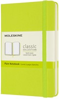 Notitieboek Moleskine pocket 90x140mm blanco hard cover lemon green