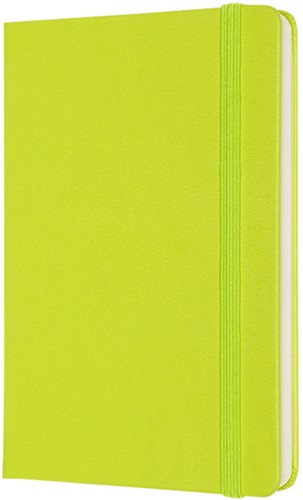 Notitieboek Moleskine pocket 90x140mm blanco hard cover lemon green-3