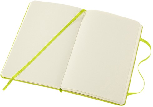 Notitieboek Moleskine pocket 90x140mm blanco hard cover lemon green-1