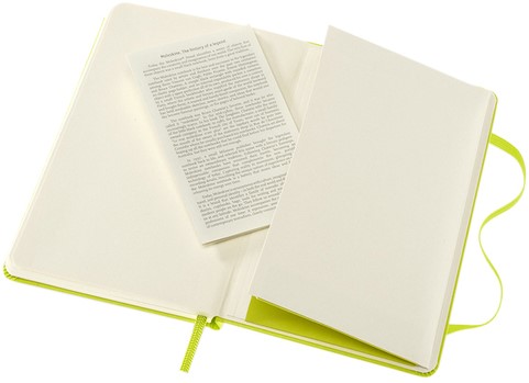 Notitieboek Moleskine pocket 90x140mm blanco hard cover lemon green-2