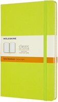 Notitieboek Moleskine large 130x210mm lijn hard cover lemon green