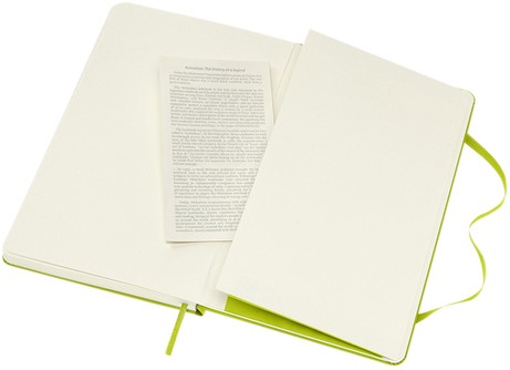 Notitieboek Moleskine large 130x210mm lijn hard cover lemon green-2