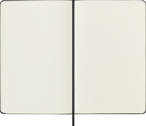 Notitieboek Moleskine large 130x210mm dots hard cover zwart-1
