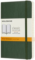 Notitieboek Moleskine pocket 90x140mm lijn soft cover myrtle green