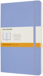 Notitieboek Moleskine large 130x210mm lijn soft cover hydrangea blue