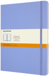 Notitieboek Moleskine XL 190x250mm lijn hard cover hydrangea blue