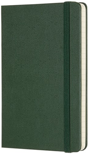 Notitieboek Moleskine pocket 90x140mm ruit 5x5mm hard cover myrtle green-3