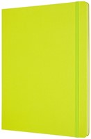 Notitieboek Moleskine XL 190x250mm blanco hard cover lemon green-3
