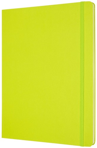 Notitieboek Moleskine XL 190x250mm blanco hard cover lemon green-3