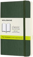 Notitieboek Moleskine pocket 90x140mm blanco soft cover myrtle green