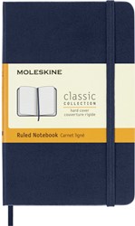 Notitieboek Moleskine pocket 90x140mm lijn hard cover sapphire blue