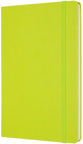 Notitieboek Moleskine large 130x210mm blanco hard cover lemon green-2